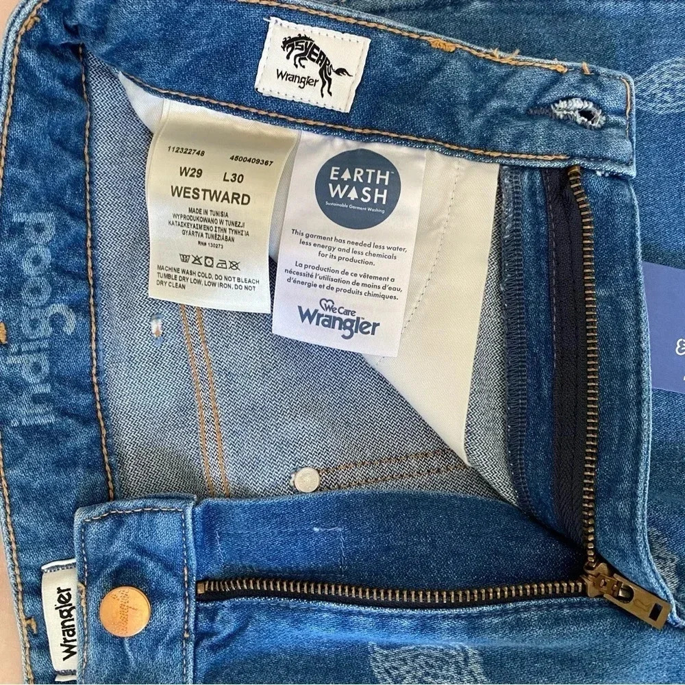 WRANGLER PAISLEY PRINT WESTWARD 626 HIGH RISE BOOTCUT JEANS 29 - Picture 6 of 8